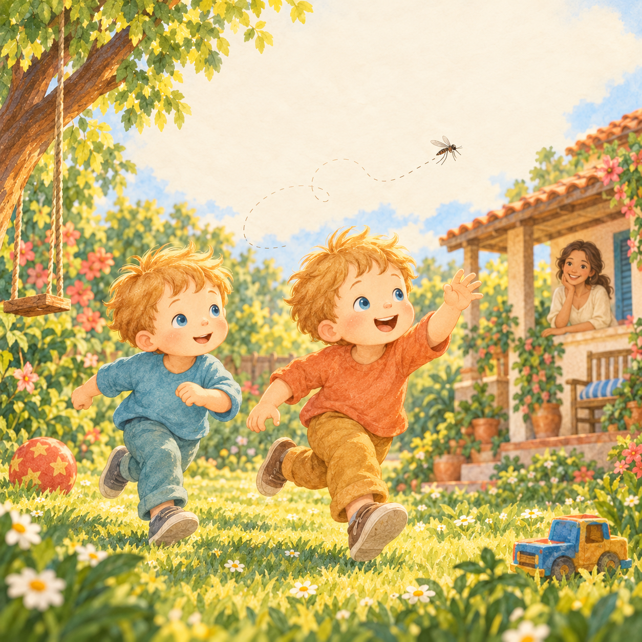 Capa do livro Noah, Henrique e o Mosquito Atrevido